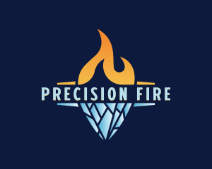 Fire Ice Cooling logo design