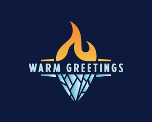 Fire Ice Cooling logo design