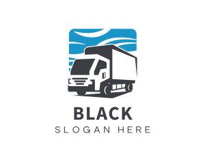 Express - Closed Van Logistic Trucking logo design
