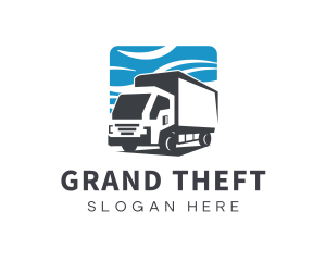 Logistic - Closed Van Logistic Trucking logo design