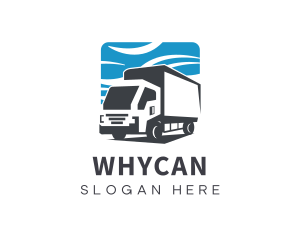 Trucking - Closed Van Logistic Trucking logo design