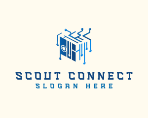 Circuit Cube Network logo design