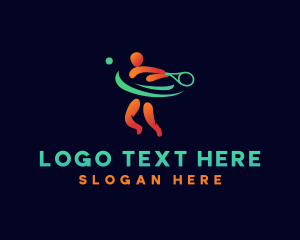 Olympics - Athlete Tennis Ball logo design