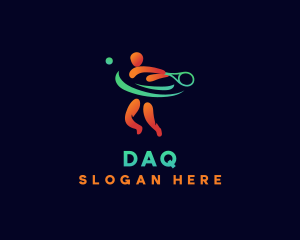 Tournament - Athlete Tennis Ball logo design