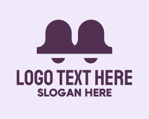 Notification - Purple Twin Bell logo design