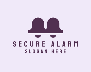 Alarm - Modern Twin Bell logo design