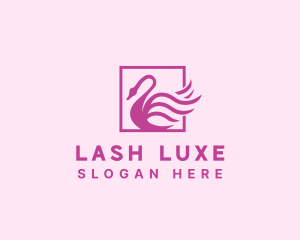 Pink Swan Salon logo design