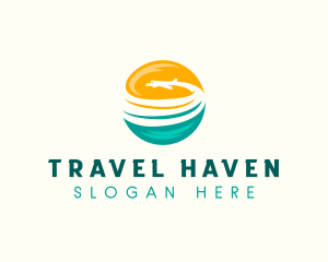 Tourism - Plane Travel Tourism logo design
