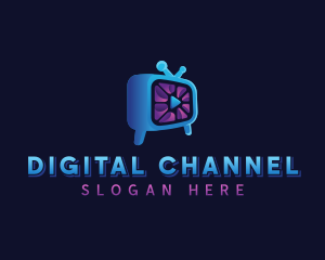 Channel - Television Media Entertainment logo design