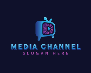 Channel - Television Media Entertainment logo design