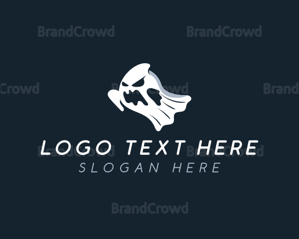 Spooky Ghost Haunted Logo