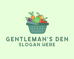 Vegetable Grocery Basket logo design