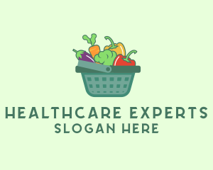 Vegetable Grocery Basket logo design