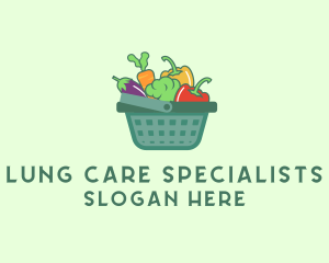 Vegetable Grocery Basket logo design