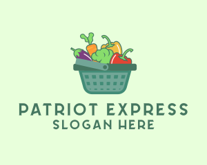 Vegetable Grocery Basket logo design