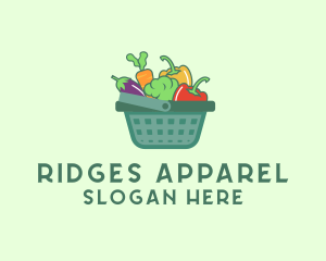 Vegetable Grocery Basket logo design