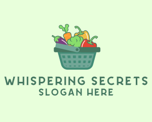 Vegetable Grocery Basket logo design