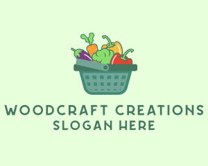 Vegetable Grocery Basket logo design