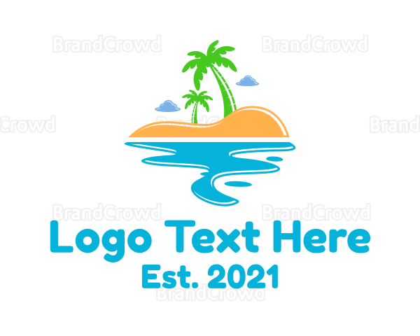 Summer Beach Island Logo