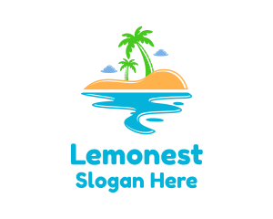Summer Beach Island  Logo