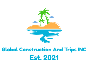 Aquatic - Summer Beach Island logo design