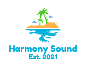 Hawaiian - Summer Beach Island logo design