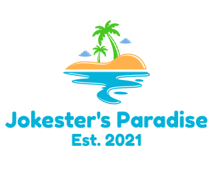 Summer Beach Island  logo design