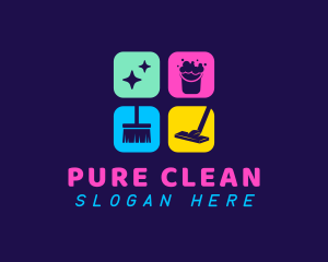 Household Cleaning Equipment logo design