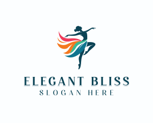 Ballet Dancing Performer Logo