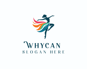 Ballet Dancing Performer Logo