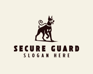 Dog Training - Doberman Dog Leash logo design