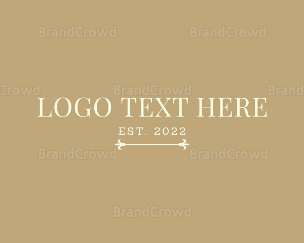 Classy Serif Wordmark Logo