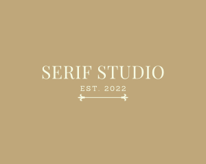 Classy Serif Wordmark logo design