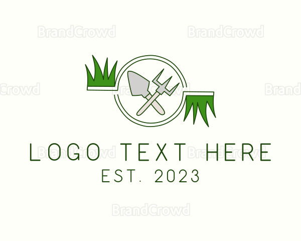 Lawn Gardening Tools Logo