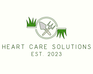 Lawn Gardening Tools logo design