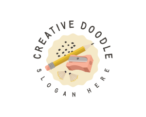 Doodle - Pencil Sharpener Doodle logo design