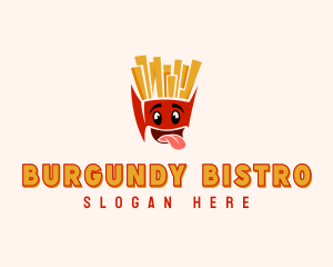 Cartoon Fries Restaurant logo design