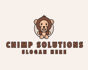 Monkey Chimpanzee Zoo logo design