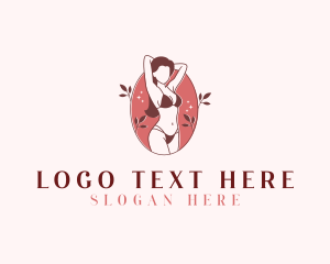 Leaf - Sexy Woman Lingerie logo design