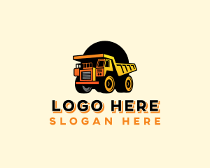 Construction - Truck Haul Construction logo design