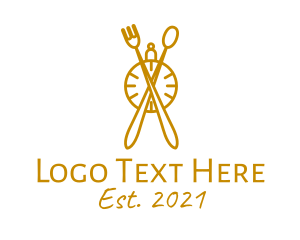 Elegant - Kitchen Utensil Timer logo design