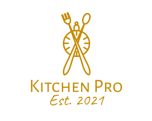 Kitchen Utensil Timer  logo design