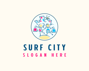 Shopping City Bag logo design