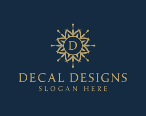 Elegant Mandala Flower logo design