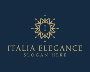 Elegant Mandala Flower logo design