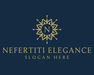 Elegant Mandala Flower logo design