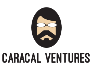 Hipster Man Beard logo design