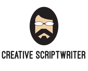 Hipster Man Beard logo design