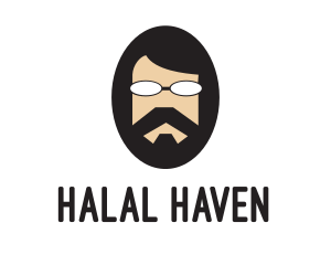 Islamic - Hipster Man Beard logo design