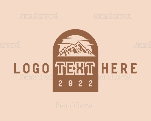 Adventure Rustic Mountain Logo